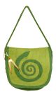 Rahmentrommel-Tasche aus Filz, dunkelgrün-hellgrün, 39 cm kaufen München, Filztasche kaufen, buy handmade felt bag for 15