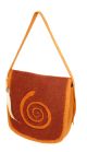 Rahmentrommel-Tasche Filz, orange-rot, 44 cm kaufen München, Filz- Rahmen-Trommel-Tasche kaufen Erding, buy handmade felt bag for shamanic drum 16,5